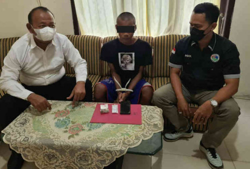 Warga Mesuji Lampung  Diringkus Satres Narkoba Polres Beltim Karena Sabu-sabu
