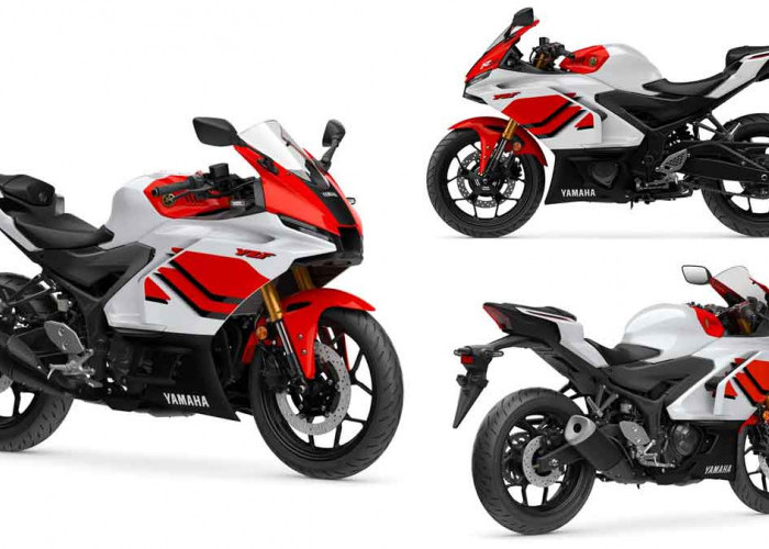 Yamaha R25 Anniversary Edition Tampil Beda, Grafis Ulang Tahun ke-70 Sarat Sejarah Balap