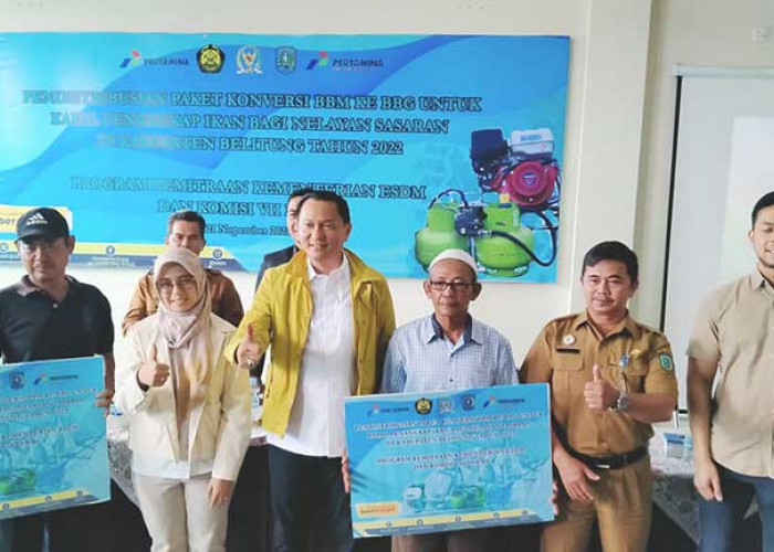 69 Nelayan Belitung Terima Paket Konversi BBM ke BBG 