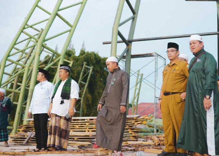 Ulama se-PGK Tinjau Pembangunan Masjid Kubah Timah, Molen DukungTuntaskan Pembangunan