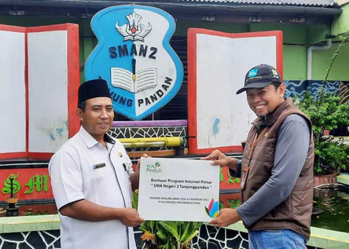 PLN UP3 Belitung Berikan Internet Gratis ke SMA Negeri 2 Tanjungpandan