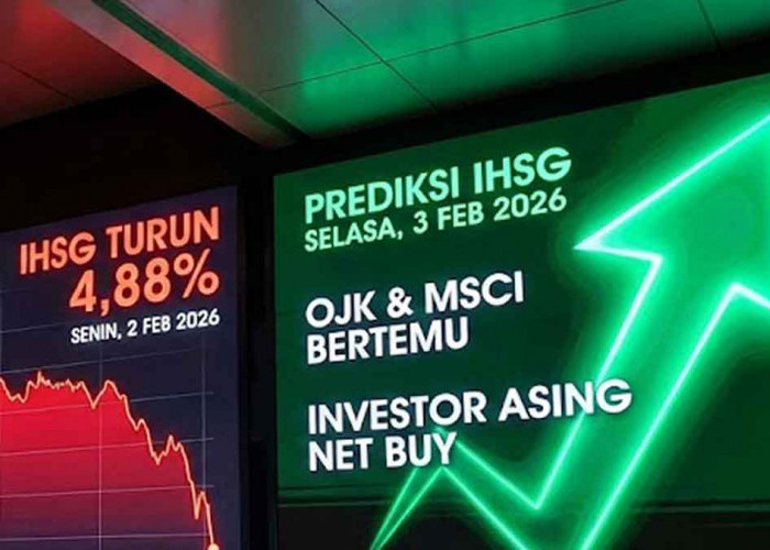 Prediksi IHSG Selasa 3 Februari 2026: Asing Borong Rp654 Miliar Meski Indeks Anjlok Parah