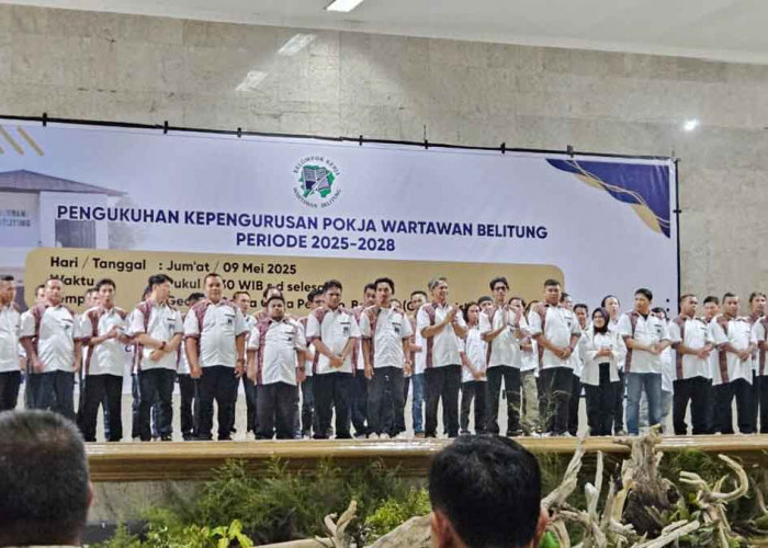 Pengukuhan Pokja Wartawan Belitung 2025–2028: Maknai Angka 9 dan 23 Tahun Perjalanan Sejarah
