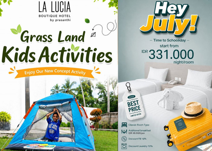 La Lucia Boutique Hotel Belitung Hadirkan Grass Land Kids Activities, Liburan Keluarga Jadi Makin Seru