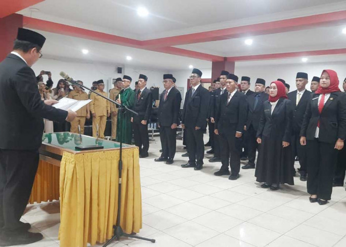 48 Pejabat Pemkab Beltim Dilantik, Bupati Minta Langsung Tancap Gas Layani Masyarakat