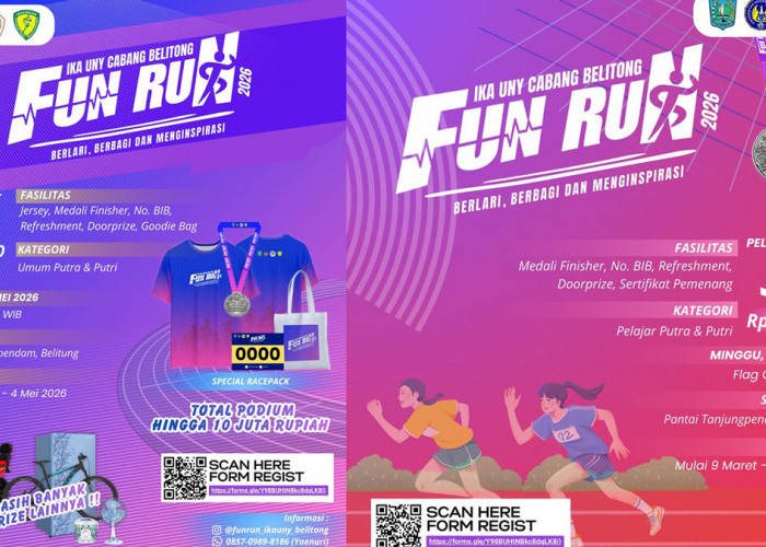IKA UNY Belitong Siap Gelar Fun Run 2026 di Tanjungpendam, akan Dibuka Rektor UNY