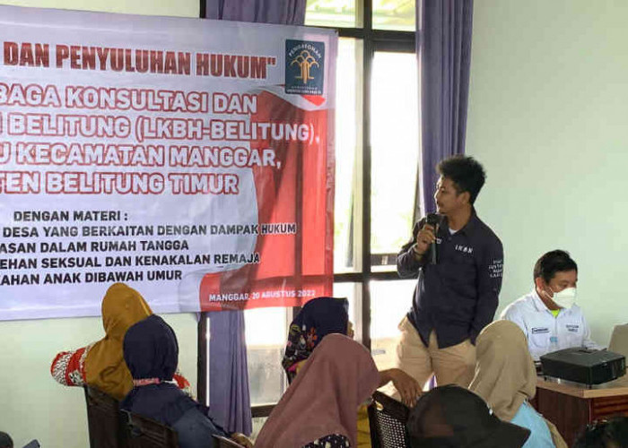 LKBH Belitung Sosialisasi Masalah Hukum di Desa Baru Kecamatan Manggar