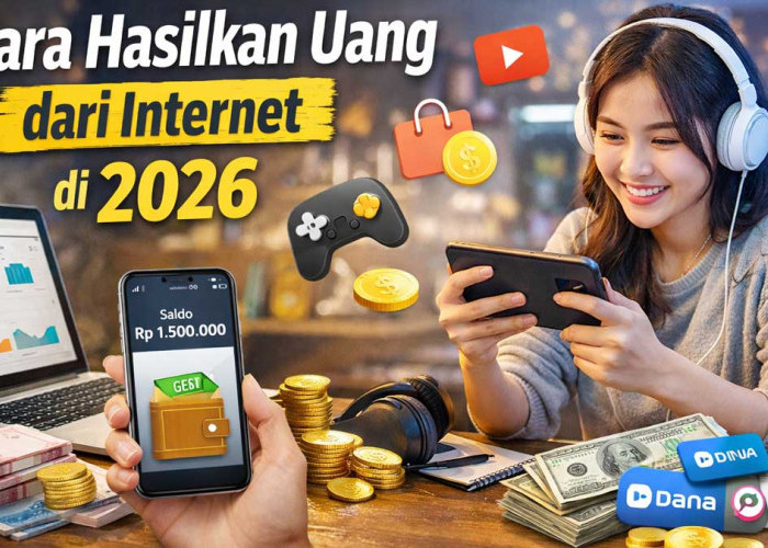 Lengkap! Cara Hasilkan Uang dari Internet di 2026, Cuan Aplikasi Hingga Game Legal