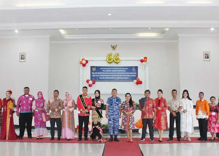 15 Peserta Ikuti Fashion Show Batik Belitung, Ketua PIA Lanud ASH Puas
