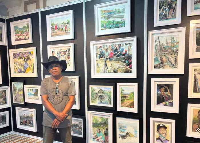 67 Lukisan Realis Juliansyah Hidupkan Kembali Potret Alam dan Budaya Urang Belitong