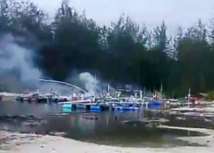 Puluhan Ponton Tambang Timah Ilegal di Belitung Dibakar, Ini Respons Kapolres