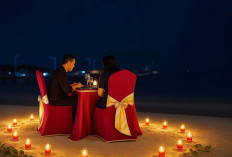 Candle Light Dinner Romantis di Belitung, Dafam Resort Tawarkan Makan Malam di Tepi Pantai