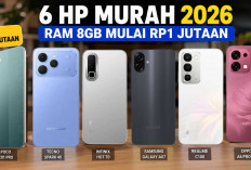 6 HP Murah 2026 RAM 8GB Mulai Rp1 Jutaan, Pilihan buat Multitasking