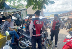 Jaga Kamtibmas, Polisi Sambangi Sejumlah Titik Aktivitas Warga Tanjungpandan