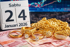 Update Harga Emas Perhiasan 24 Januari 2026, Hartadinata Naik, Raja Emas Turun