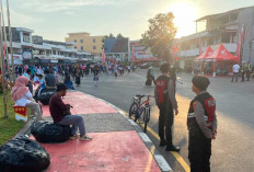 Polres Belitung Kawal Car Free Day di Bundaran Satam, Ratusan Warga Nyaman Berolahraga
