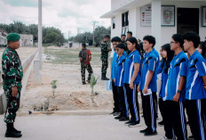 Study Tour SMA Anugrah ke Yonif 845 Ksatria Satam, Siswa Digembleng Disiplin dan Jiwa Nasionalisme