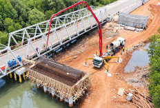 Proyek Jembatan Air Pilang Belitung Masuk Tahun Kedua, Ini Progres Hingga September 2026
