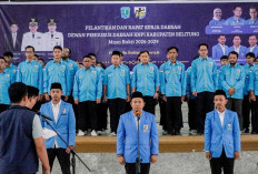 72 Pengurus Baru KNPI Belitung Dilantik, Ketua Dorong Pemuda Fokus Kerja Nyata