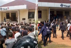 Ratusan Penambang Serbu Kantor Unit PT Timah Gantung, Tuntut Hasil Tambang Segera Ditampung