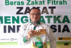 Baznas Belitung Salurkan 400 Karung Beras Zakat Fitrah Ramadan 2026