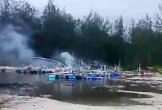 Puluhan Ponton Tambang Timah Ilegal di Belitung Dibakar, Ini Respons Kapolres